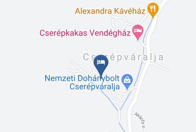 Cserepvaralja - Lusta Macska Vendeghaz Maps
