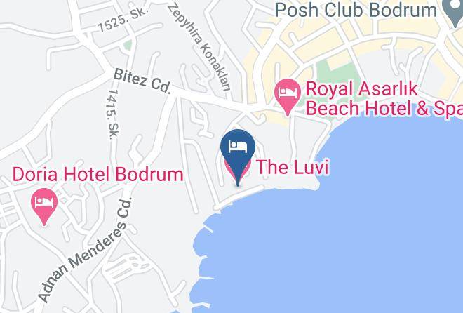 Bodrum - The Luvi Hotel Maps