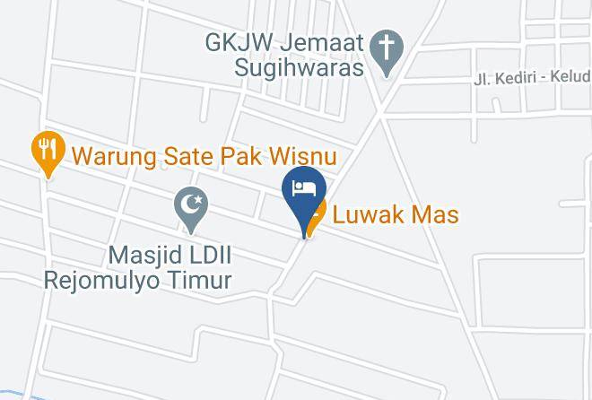 Kediri Regency - Luwakmas Wisma Maps