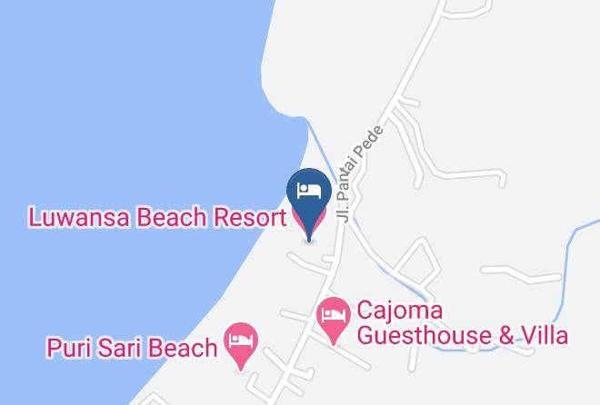 Manggarai Barat - Luwansa Beach Resort Maps