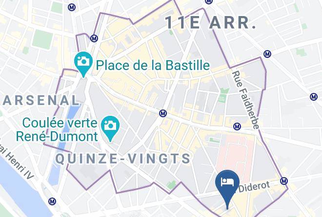 Paris - Lux Hotel Gare De Lyon Maps