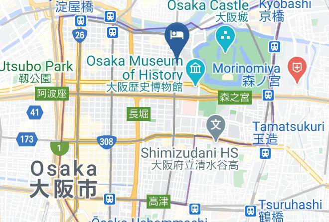Osaka City Chuo Ward - Luxcare Hotel Maps
