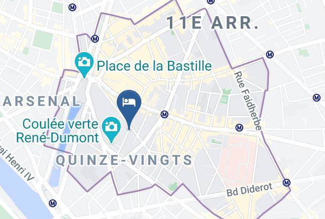 Paris - Luxor Bastille Hotel Maps