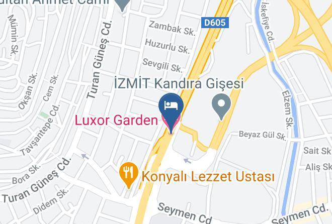 Izmit - Luxor Garden Hotel Maps
