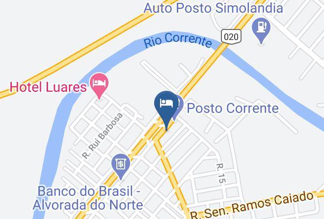 Alvorada Do Norte - Luxor Hotel & Condominio Maps