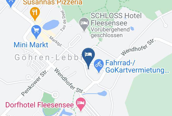 Mecklenburgische Seenplatte - Ferienwohnung Aquamarin Maps