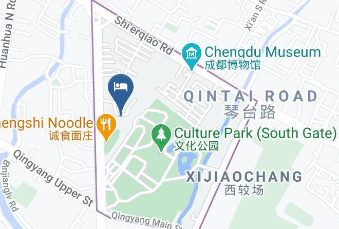 Chengdu - Lvyou Xiyuan Hotel Maps