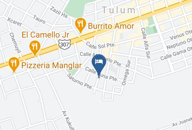 Tulum - Lychee Tulum Hotel Maps