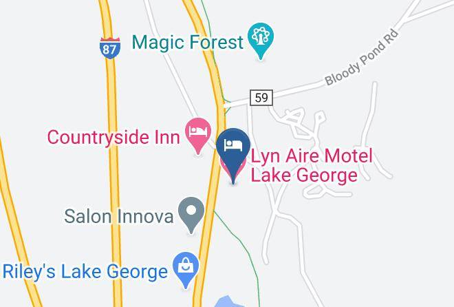 Warren - Lyn Aire Motel Lake George Maps