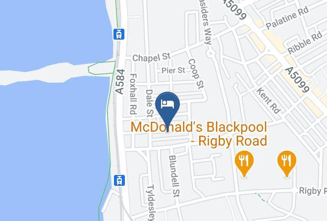 Blackpool - Lyndale Hotel Maps