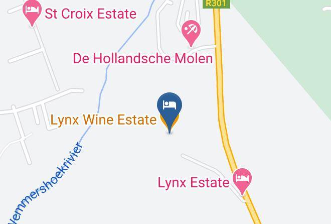 Cape Winelands - Lynx Wine Estate Maps