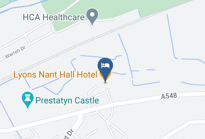 Denbighshire - Lyons Nant Hall Hotel Maps
