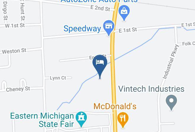 Lapeer County - M53 Motel Imlay City Maps