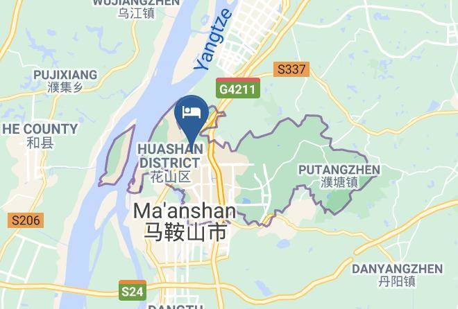 Maanshan - Maanshan Huashan Yijia Hotel Maps