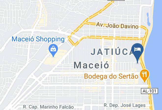 Maceio Atlantic Suites Map