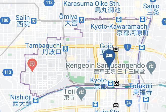 Kyoto City Shimogyo Ward - Machiya Kaemon Kyoto Sta Maps