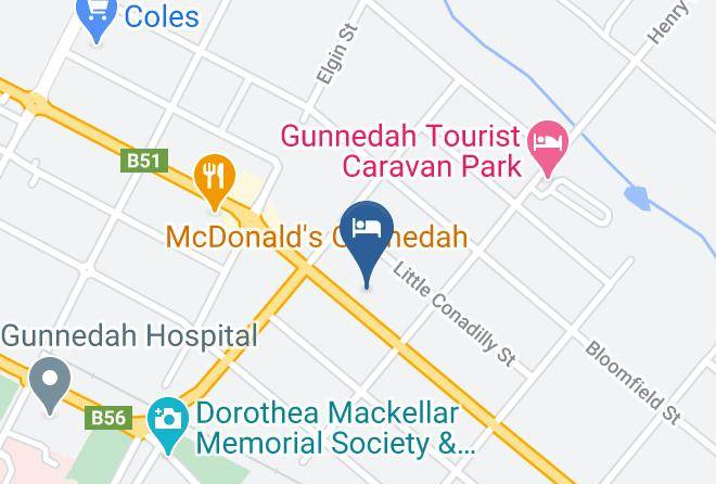 Gunnedah - Mackellar Pet Friendly Motel Gunnedah Maps