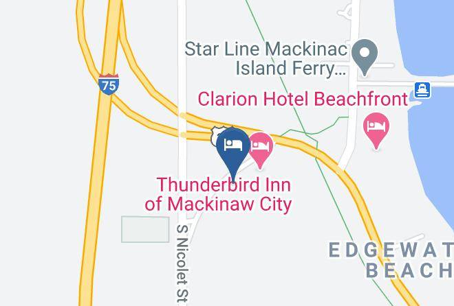 Mackinaw Budget Inn Map
