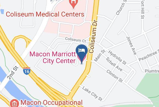Macon Marriott City Center Map