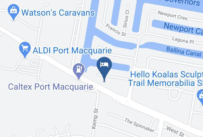 Port Macquarie Hastings - Macquarie Barracks Motor Inn Maps