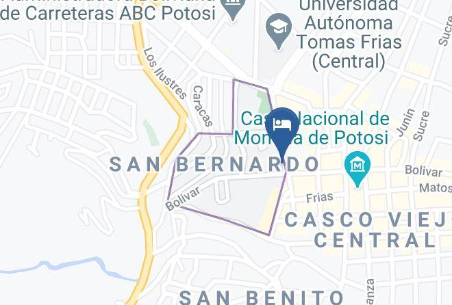 Tomas Frias - Macuquina Dora Hotel Maps