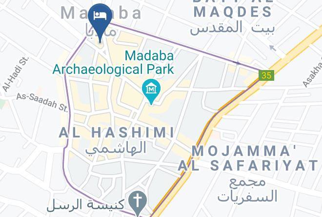 Madaba Qasabah - Madaba 1880 Hotel Maps