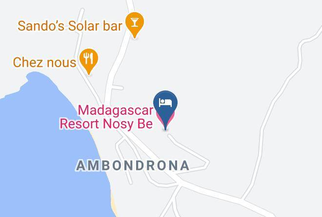 Madagascar Resort Nosy Be Map