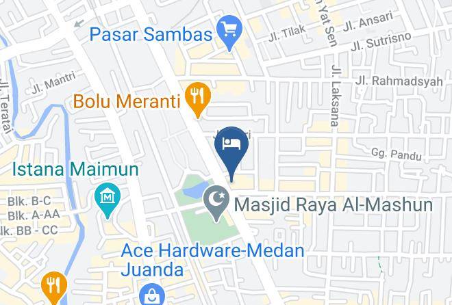 Madani Hotel Medan Map