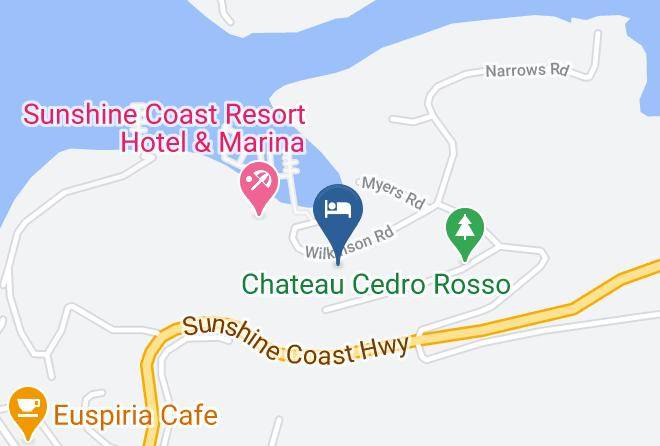 Sunshine Coast - Madeira Park Bed And Breakfast Maps