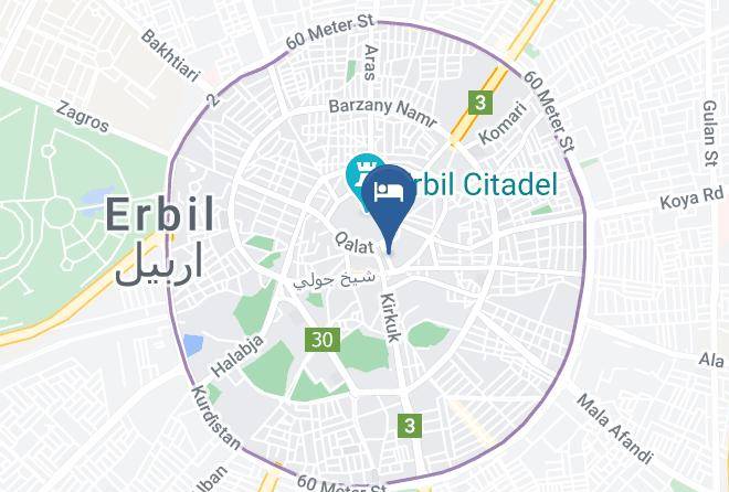 Erbil - Madi Roj Hotel Maps