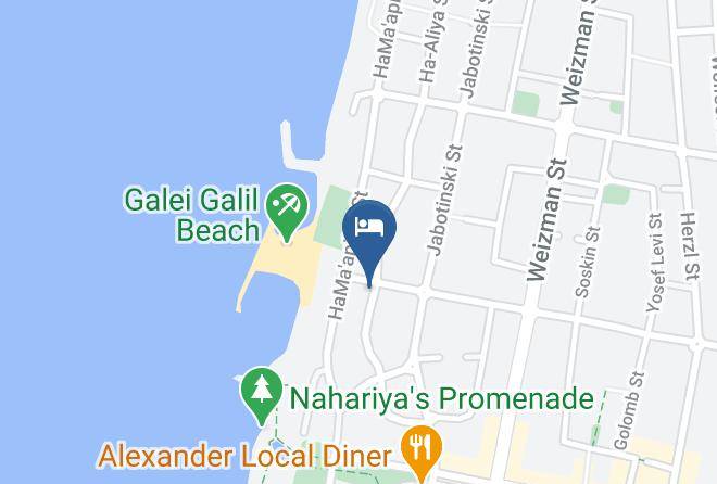 Madison Hotel Nahariya Map