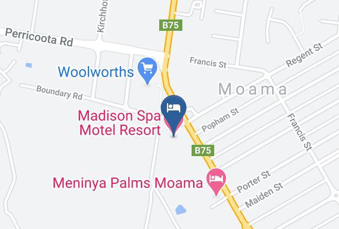 Murray River - Madison Spa Motel Resort Maps