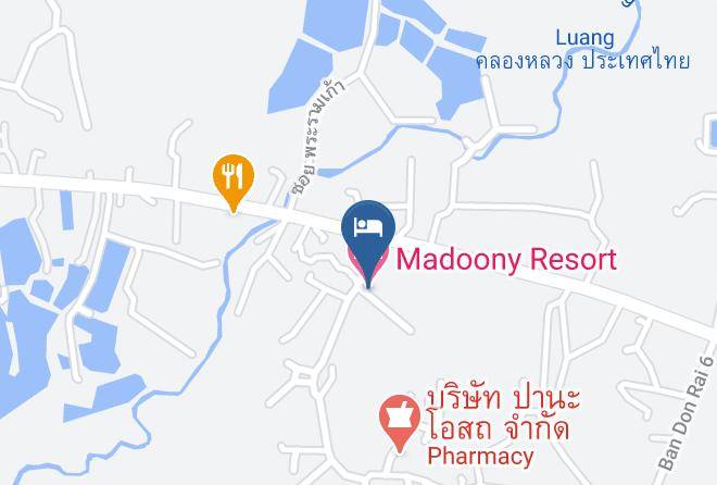 Amphoe Phanat Nikhom - Madoony Resort Maps
