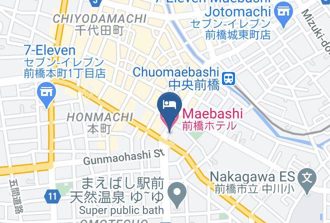 Maebashi City - Maebashi Sakura Hotel Maps