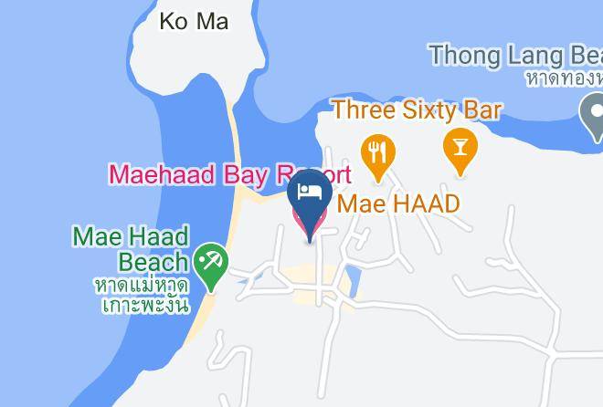 Amphoe Ko Pha Ngan - Maehaad Bay Resort Maps