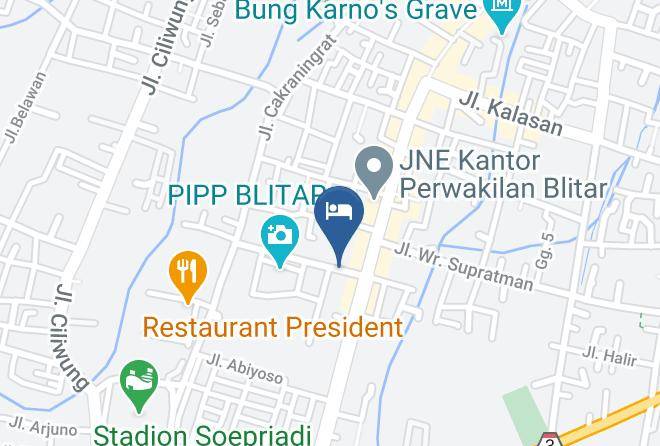 Kota Blitar - Maerokoco Hotel Maps