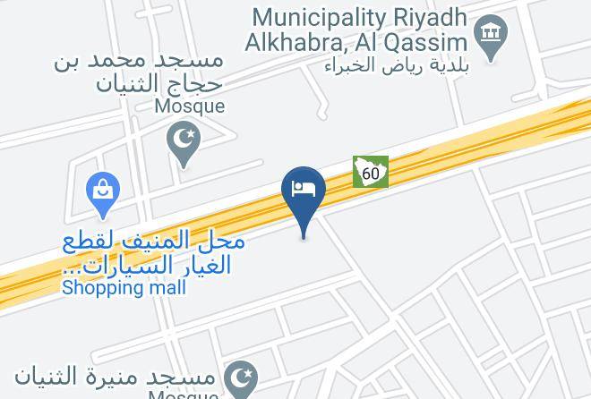 Riyad Al Khubara - Mafaza Al Qassim Hotel Maps