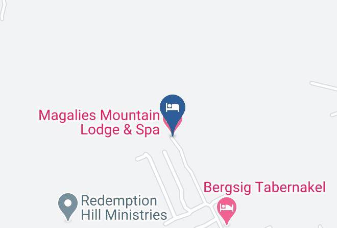City Of Tshwane - Magalies Mountain Lodge & Spa Maps