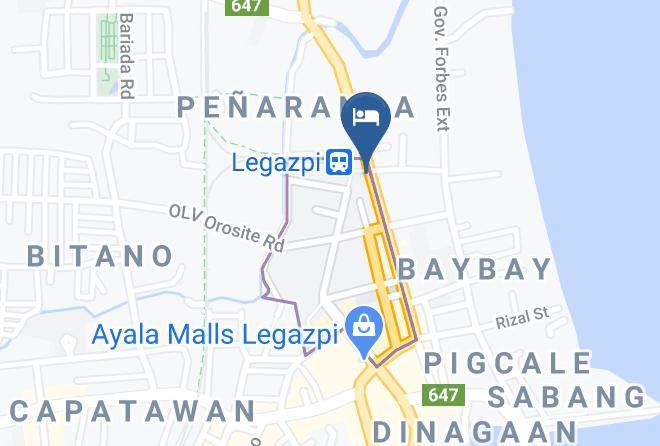 Albay - Magayon Hotel Maps