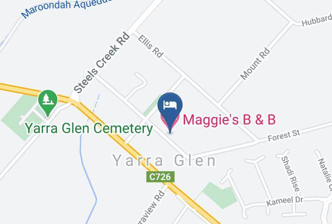 Yarra Ranges - Maggie's B & B Maps
