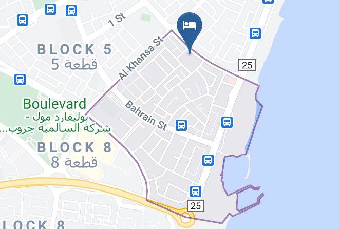 Magic Suite Hotel Salmiya Map