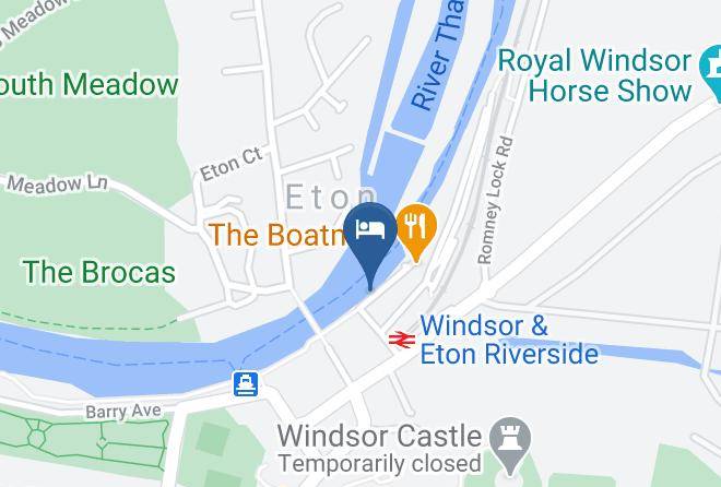 Windsor And Maidenhead - Magnacarta Hotel Barge Maps