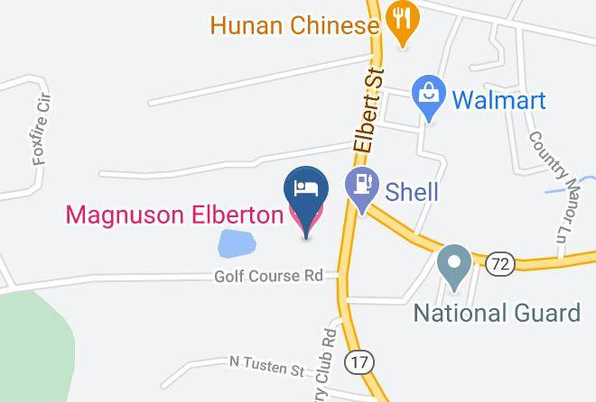 Magnuson Elberton Hotel Map