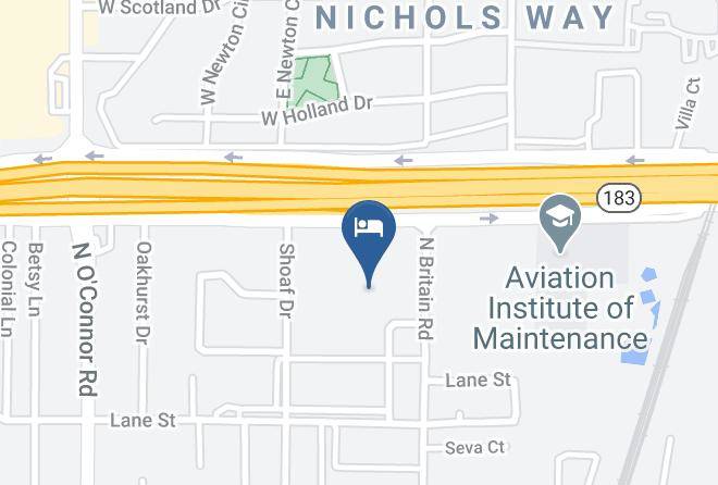 Magnuson Extended Stay And Suites Airport Hotel Map