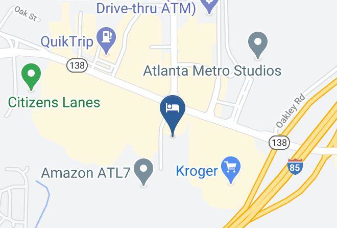 Magnuson Hotel Atlanta South Map