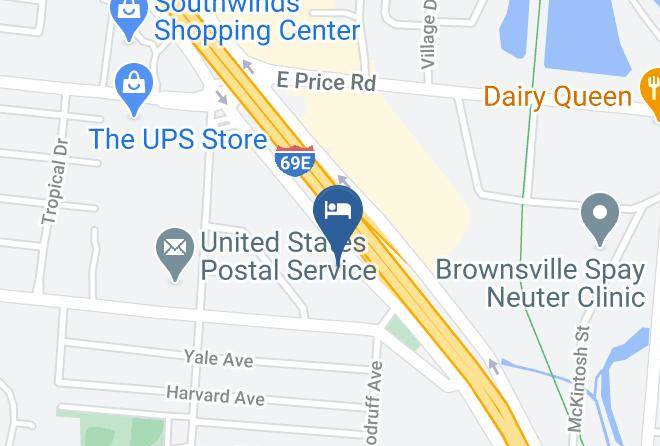 Magnuson Hotel Brownsville Map