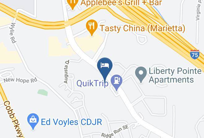 Magnuson Hotel Marietta Map