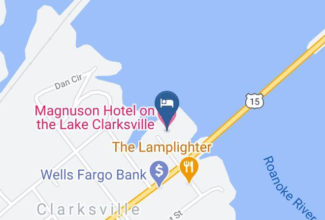 Mecklenburg - Magnuson Hotel On The Lake Clarksville Maps