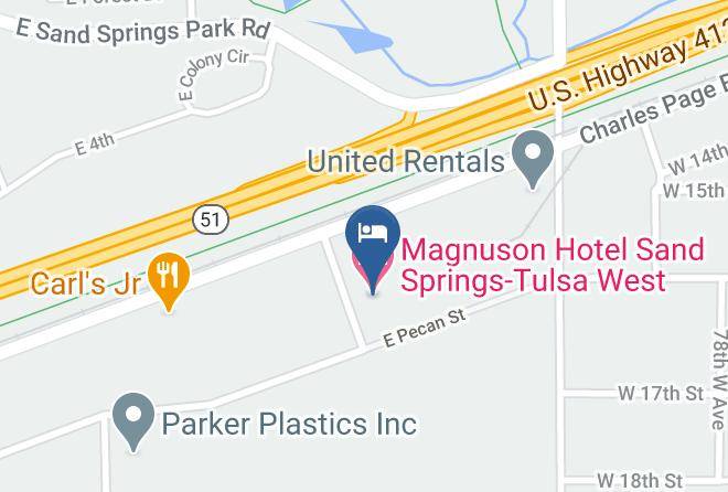 Tulsa - Magnuson Hotel Sand Springs Tulsa West Maps