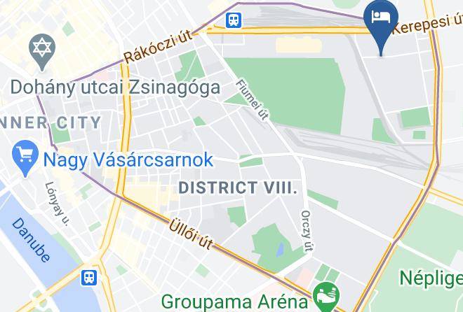 Budapest 8 Kerulet - Magyar Kepzomuveszeti Egyetem Kollegiuma Maps